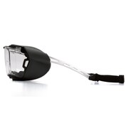 Pyramex Safety Safety Glasses, OTG Clear Polycarbonate Lens, Anti-Fog, Scratch-Resistant S9910STMRG